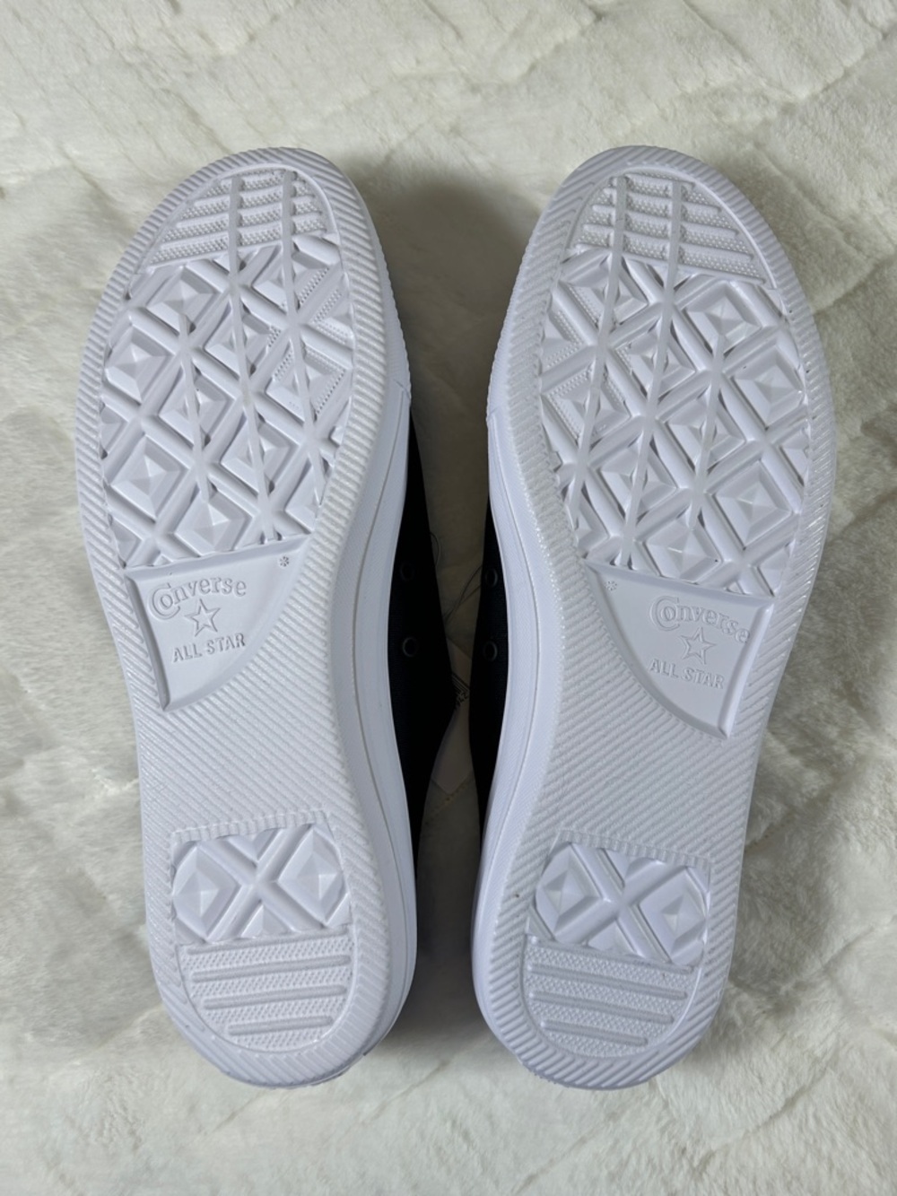 NWT Converse Black and White Canvas Slip-On Lace Sneakers size women’s 11 - Picture 7 of 7